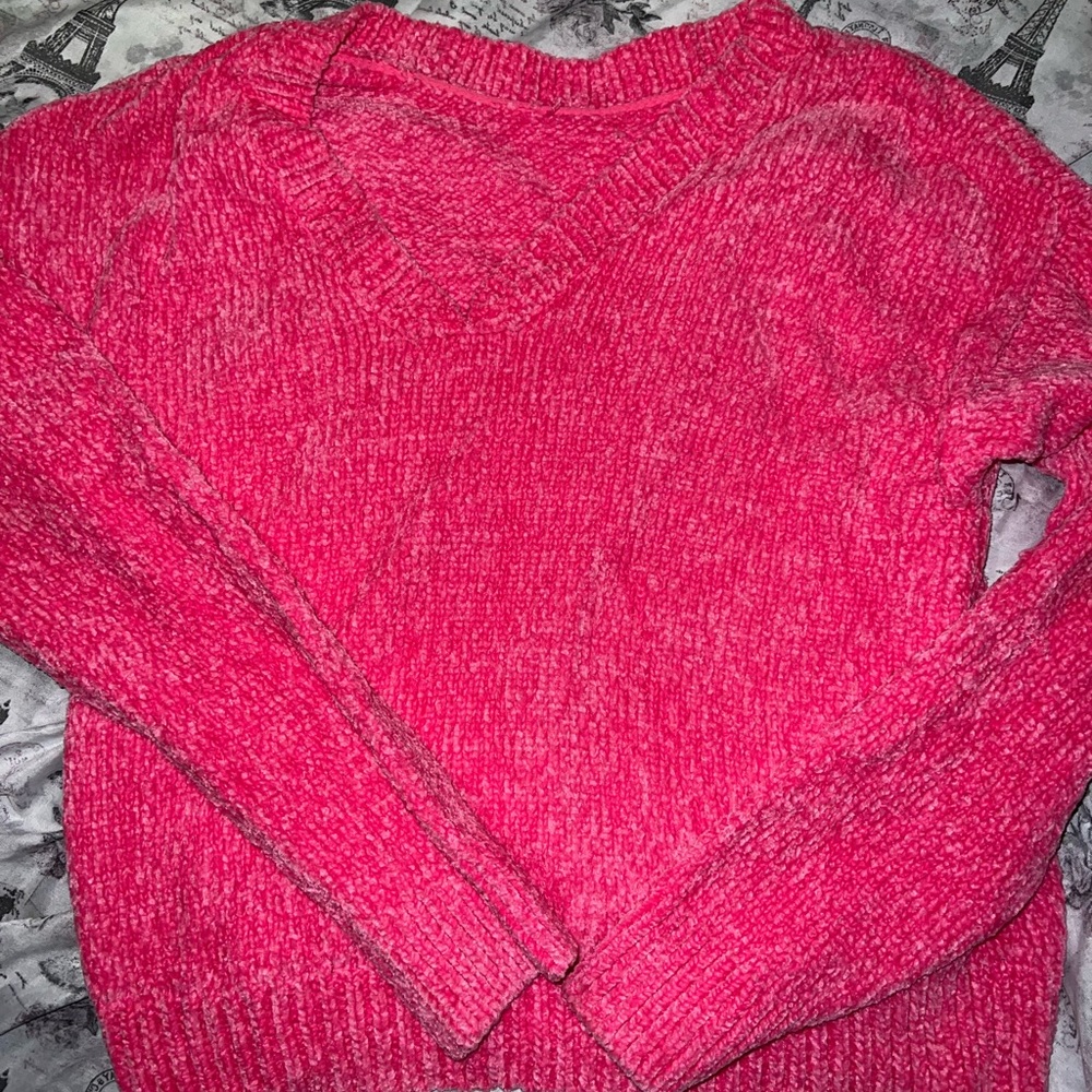 Pink pullover sweater
